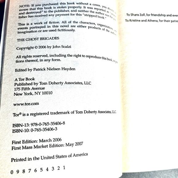 The Ghost Brigades by John Scalzi (2007 Sci-Fi Sequel to Old Man’s War) - Picture 5 of 8